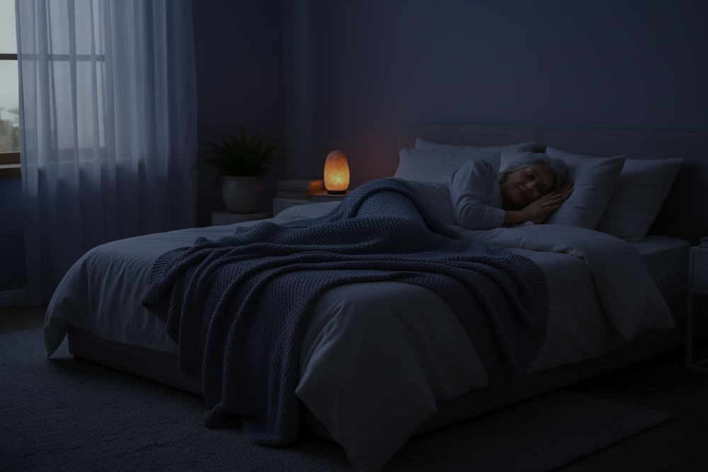 Fais une femme âgée dans son lit